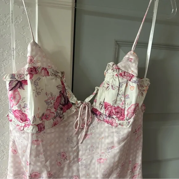 NWT For Love & Lemons Taylor Floral Midi Dress - Picture 8 of 11